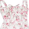 Strappy Back Tie-Up Corset Midi Dress Strappy Back Tie-Up Corset Midi Dress