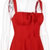 Strappy Back Tie-Up Corset Midi Dress Strappy Back Tie-Up Corset Midi Dress