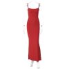 Strappy Backless Bodycon Maxi Dress