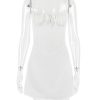 Strappy Corset Back Tie-Up Mini Dress Strappy Corset Back Tie-Up Mini Dress
