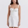 Strappy Corset Back Tie-Up Mini Dress Strappy Corset Back Tie-Up Mini Dress