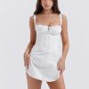 Strappy Corset Back Tie-Up Mini Dress Strappy Corset Back Tie-Up Mini Dress