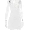 Strappy Corset Back Tie-Up Mini Dress Strappy Corset Back Tie-Up Mini Dress