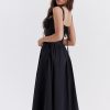 Strappy Corset Flowy Midi Dress With Pocket Strappy Corset Flowy Midi Dress With Pocket