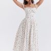Strappy Corset Flowy Midi Dress With Pocket Strappy Corset Flowy Midi Dress With Pocket