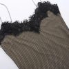 Strappy Mesh Lace Patchwork Mini Sequin Dress