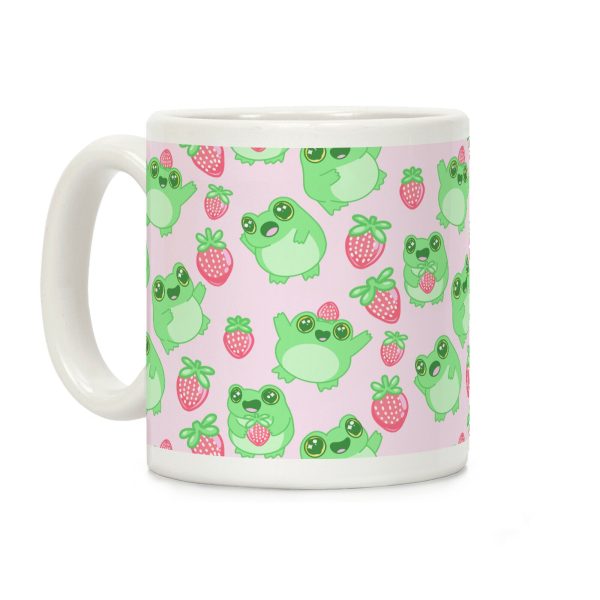 Strawberry Frogs Pattern Coffee Mug Strawberry Frogs Pattern Coffee Mug