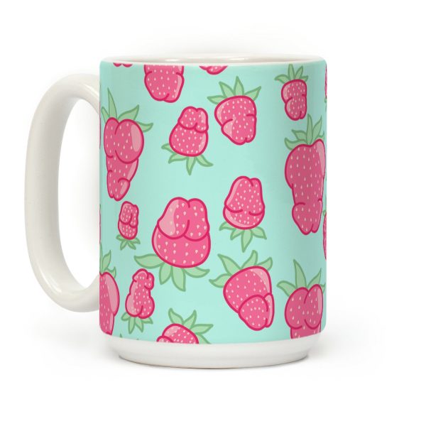 Strawberry Peens Pattern Coffee Mug Strawberry Peens Pattern Coffee Mug