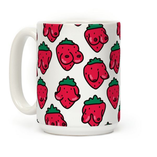 Strawboobies Pattern Coffee Mug Strawboobies Pattern Coffee Mug