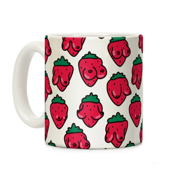 Strawboobies Pattern Coffee Mug Strawboobies Pattern Coffee Mug