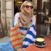 Striped Fuzzy Knit Sweater Striped Fuzzy Knit Sweater