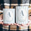 Stripes Monogram Custom Name Mug - Personalized Mug Stripes Monogram Custom Name Mug - Personalized Mug
