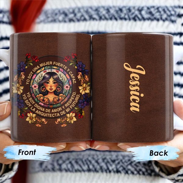 Strong And Capable Woman, Dignified Love Architect - Personalized Custom Coffee Mug - LAT011_MG