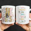 Strong, Compassionate, Loving, Patient, Merciful, Peaceful, Kind, Flowers and Stars - Personalized Custom Coffee Mug - NUR014_MG Strong, Compassionate, Loving, Patient, Merciful, Peaceful, Kind, Flowers and Stars - Personalized Custom Coffee Mug - NUR014_MG