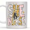 Strong, Compassionate, Loving, Patient, Merciful, Peaceful, Kind, Flowers and Stars - Personalized Custom Coffee Mug - NUR014_MG Strong, Compassionate, Loving, Patient, Merciful, Peaceful, Kind, Flowers and Stars - Personalized Custom Coffee Mug - NUR014_MG