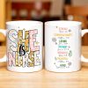 Strong, Compassionate, Loving, Patient, Merciful, Peaceful, Kind, Flowers and Stars - Personalized Custom Coffee Mug - NUR014_MG Strong, Compassionate, Loving, Patient, Merciful, Peaceful, Kind, Flowers and Stars - Personalized Custom Coffee Mug - NUR014_MG