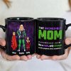 Stronger Mom 05HUDT190423TM Personalized Black Mug Stronger Mom 05HUDT190423TM Personalized Black Mug