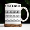 Stuck Between With Chain Link Patterns - Personalized Custom Coffee Mug - FAM384_MG