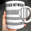 Stuck Between With Chain Link Patterns - Personalized Custom Coffee Mug - FAM384_MG