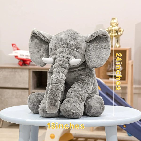 Stuffed Elephant Plush Animal Toy 24 Inch