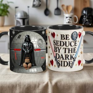 Stwa Be Seduce By The Dark Side - Personalized Accent Mug - Gifts For Couple, Fan Movies HH01