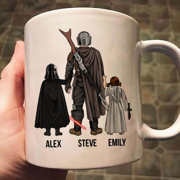 Stwa Galaxy Dad We Are Your Children - Gift For Father's Day - Personalized Ceramic Mug Stwa Galaxy Dad We Are Your Children - Gift For Father's Day - Personalized Ceramic Mug
