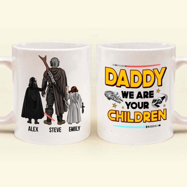 Stwa Galaxy Dad We Are Your Children - Gift For Father's Day - Personalized Ceramic Mug Stwa Galaxy Dad We Are Your Children - Gift For Father's Day - Personalized Ceramic Mug