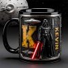 Stwa Galaxy Star Initial Darth Vader - Personalized Accent Mug - Gift For Movie Fans NL122