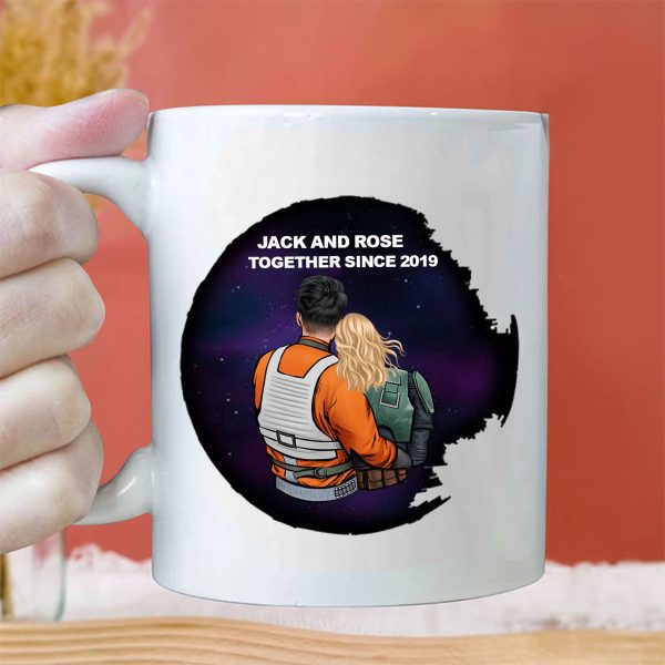 Stwa I Love You To A Galaxy Far Far A Way - Gift For Couple - Personalized Ceramic Mug - CL19 NH96