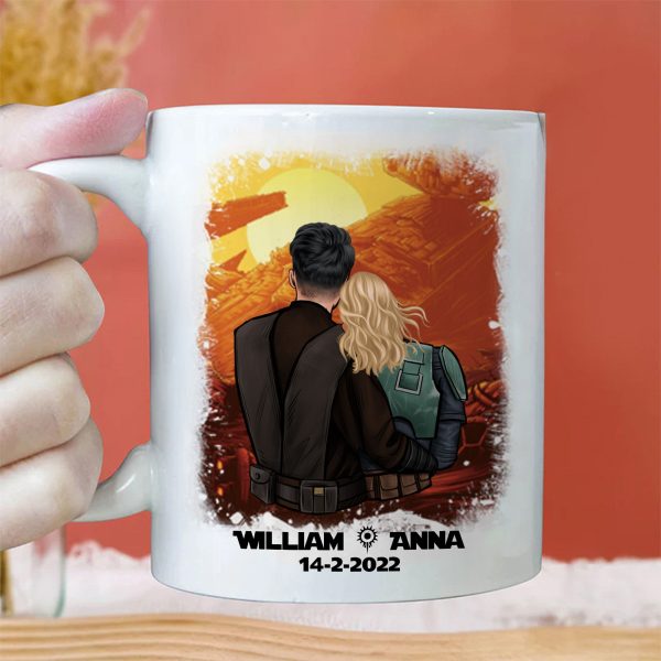 Stwa I Love You To The Death Star And Beyond - Gift For Couple - Personalized Ceramic Mug - CL19 NH96 Stwa I Love You To The Death Star And Beyond - Gift For Couple - Personalized Ceramic Mug - CL19 NH96