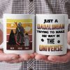 Stwa Just A Dadalorian Try To Make His Way In The Universe - Gift For Father's Day - Personalized Ceramic Mug