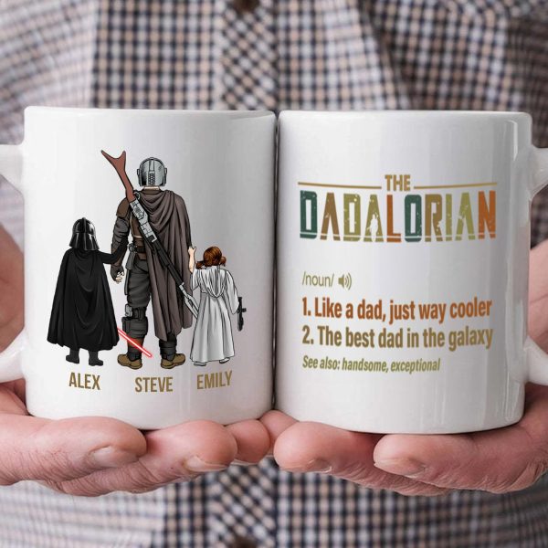 Stwa The Definition Of A Dadalorian - Gift For Father's Day - Personalized Ceramic Mug