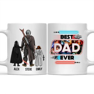Stwa We Have The Best Dad Ever In The Galaxy - Gift For Father's Day - Personalized Ceramic Mug