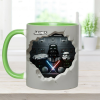 Stwa Welcome To The Dark Side In Galaxy Star - Personalized Accent Mug - Gift For Movie Fans NL122
