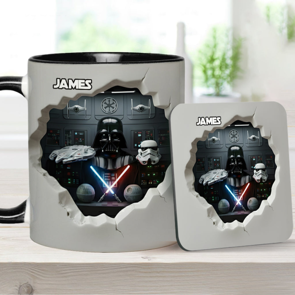 Stwa Welcome To The Dark Side In Galaxy Star - Personalized Accent Mug - Gift For Movie Fans NL122