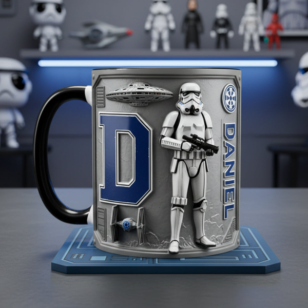 Stwa With Alphabet - Personalized Accent Mug - Gift For Fan Movies HH01 Stwa With Alphabet - Personalized Accent Mug - Gift For Fan Movies HH01