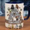 Stwa With Alphabet Initial Letter - Personalized Accent Mug - Gift For Movie Fans HH01 Stwa With Alphabet Initial Letter - Personalized Accent Mug - Gift For Movie Fans HH01