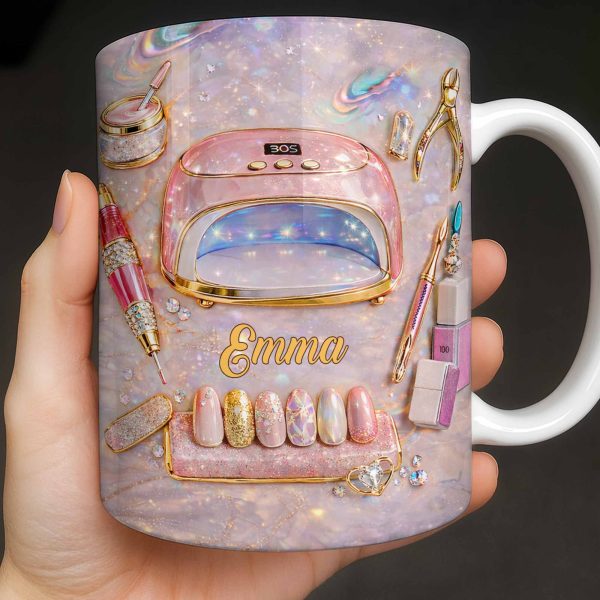 Stylish Nail Art Accessories Design - Personalized Custom Coffee Mug - HOB058_MG Stylish Nail Art Accessories Design - Personalized Custom Coffee Mug - HOB058_MG