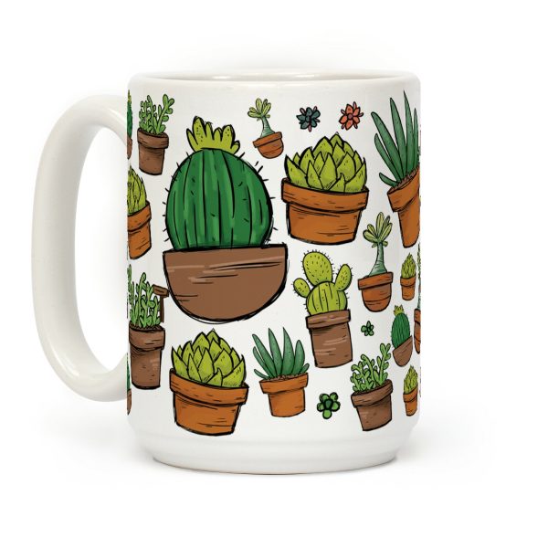 Succulent Pattern Coffee Mug Succulent Pattern Coffee Mug