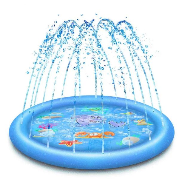 Summer Pet Pool - 150/170cm Inflatable Sprinkler Pad for Dog