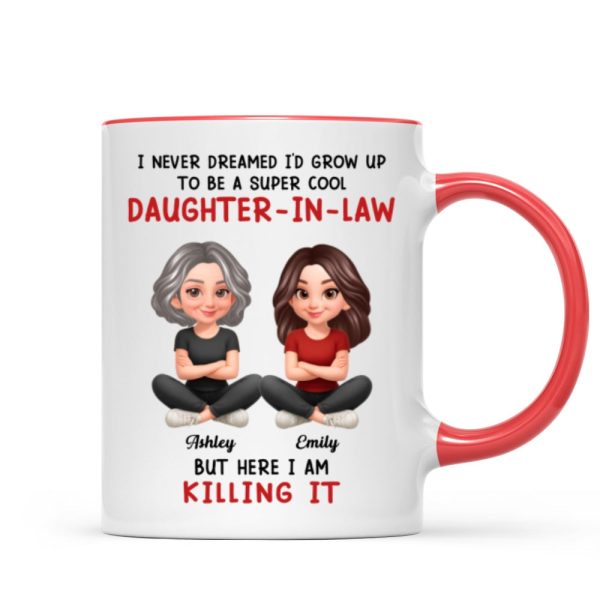 Super Cool Daughter-in-Law - Personalized Mug - Funny Christmas Gift for Daughter-in-Law Super Cool Daughter-in-Law - Personalized Mug - Funny Christmas Gift for Daughter-in-Law