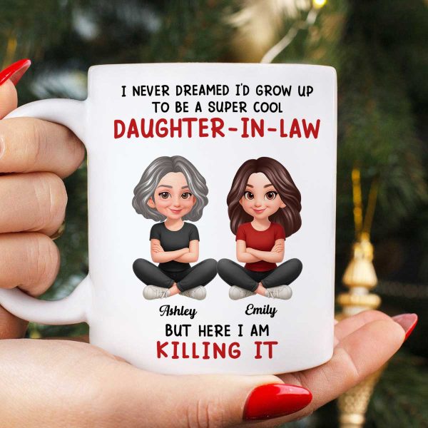 Super Cool Daughter-in-Law - Personalized Mug - Funny Christmas Gift for Daughter-in-Law Super Cool Daughter-in-Law - Personalized Mug - Funny Christmas Gift for Daughter-in-Law