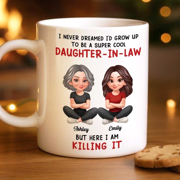 Super Cool Daughter-in-Law - Personalized Mug - Funny Christmas Gift for Daughter-in-Law Super Cool Daughter-in-Law - Personalized Mug - Funny Christmas Gift for Daughter-in-Law