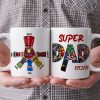 Super Dad Personalized Mug, Gift For Dad-4OHHN090623 Super Dad Personalized Mug, Gift For Dad-4OHHN090623