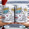 Super Dad Special Edition Comic Style and Stars - Personalized Custom Coffee Mug - DAD055_MG Super Dad Special Edition Comic Style and Stars - Personalized Custom Coffee Mug - DAD055_MG