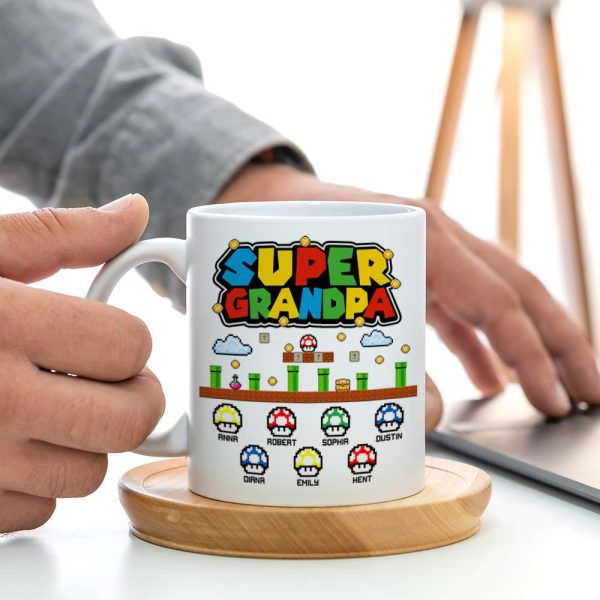 Super Family Personalized White Mug, Family Gift Super Family Personalized White Mug, Family Gift