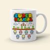 Super Family Personalized White Mug, Family Gift Super Family Personalized White Mug, Family Gift