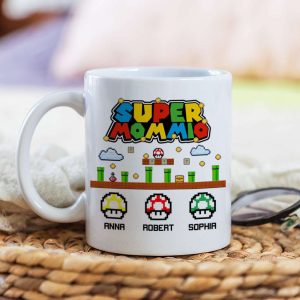 Super Family Personalized White Mug, Family Gift