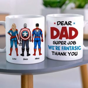 Super Job Dad 05NAHN220523TM Personalized Mug Father's Day Gift