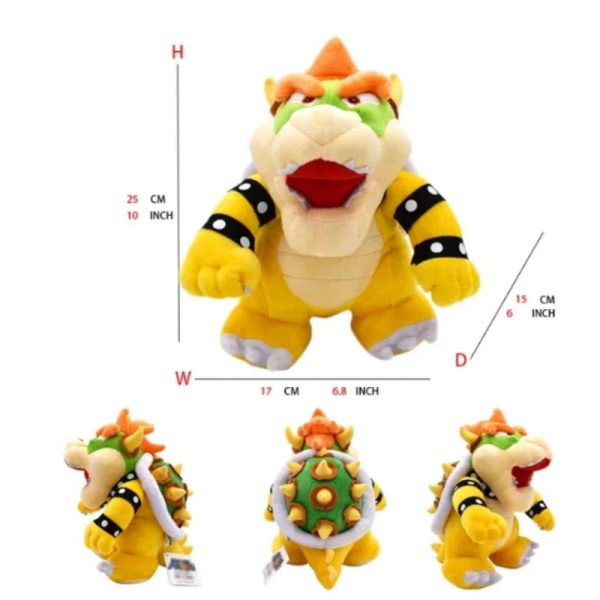 Super Mario Bros Plush Toys - Adorable Bowser Jr, Meowser & Lemmy Dolls